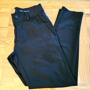Haggar Flex Series black trousers
